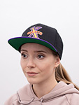 Бейсболка AMERICAN NEEDLE арт. 400A1V-CXG Cuban X-Giants 400 Series MILB (черный / фиолетовый)